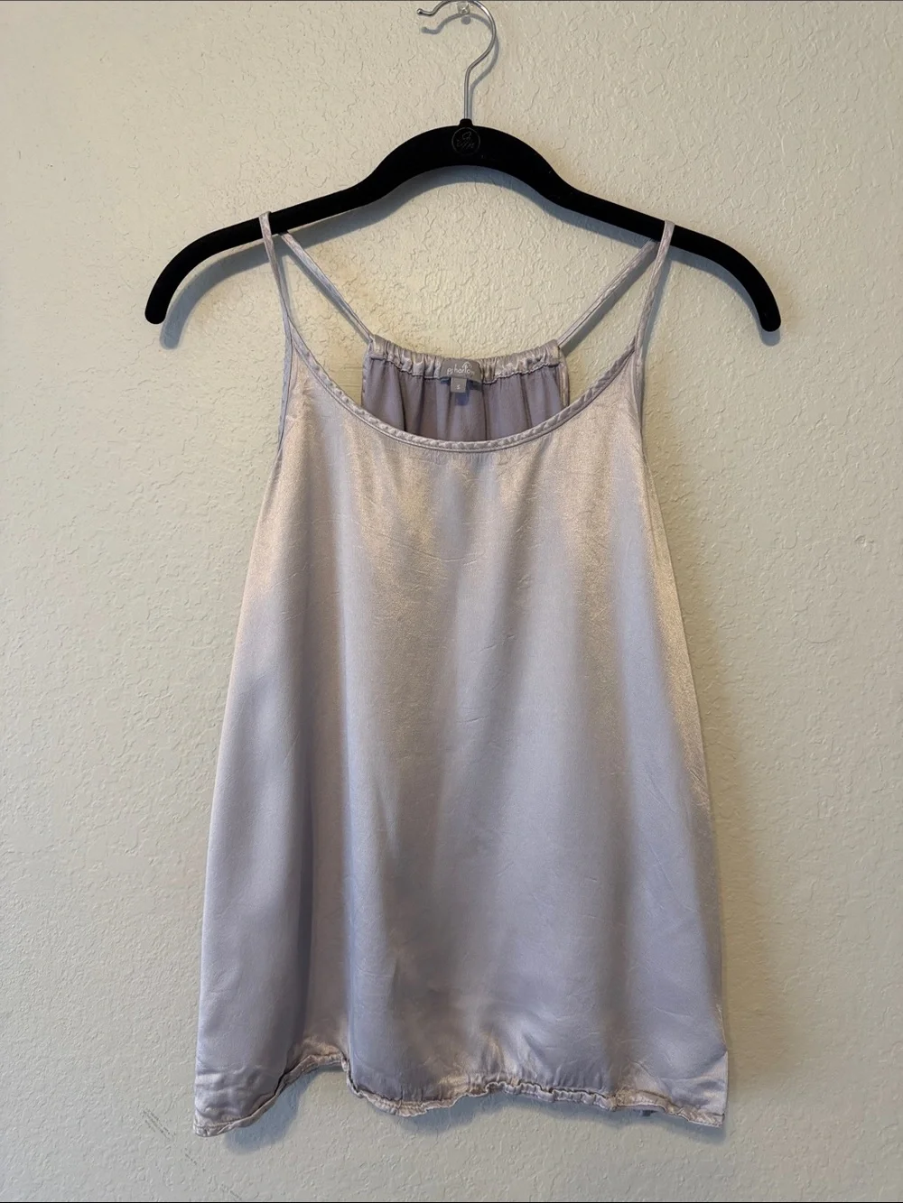 PJ Harlow Light Lavender Anne Satin Slip Tank Dress - Picture 2 of 5
